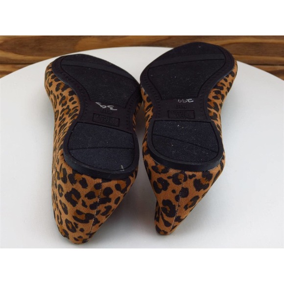 Time And Tru Size 8.5 Ballet Shoes Brown Fabric Women‎ W - Picture 9 of 10